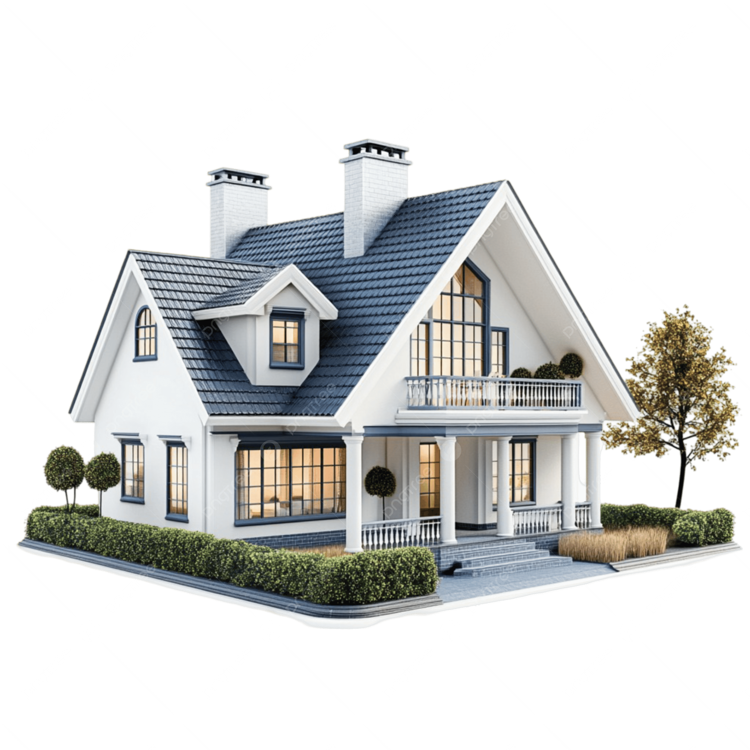 House with sold sign